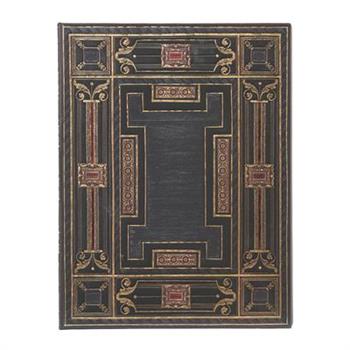 Paperblanks Onyx Asterales Hardcover Journal Ultra Unlined Elastic Band Closure 144 Pg 120 GSM