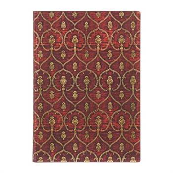 Paperblanks Red Velvet Softcover Flexi MIDI Lined Elastic Band Closure 176 Pg 100 GSM