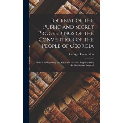 Journal of the Public and Secret Proceedings of the Convention of the People of Georgia