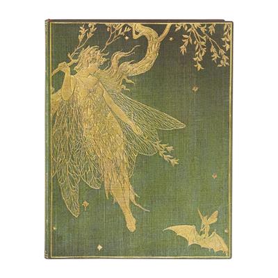 Paperblanks Olive Fairy Lang's Fairy Books Softcover Flexi Ultra Unlined Elastic Band Closure 176 Pg 100 GSM