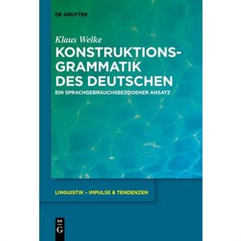 Konstruktionsgrammatik Des Deutschen