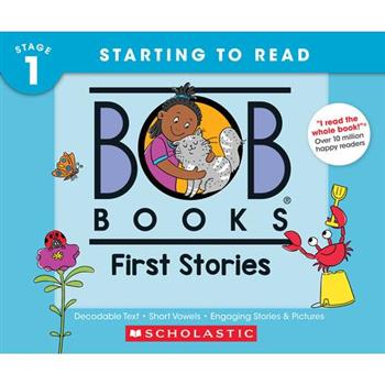 Bob Books - First Stories Hardcover Bind-Up Phonics, Ages 4 and Up, Kindergarten (Stage 1: Starting to Read)
