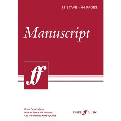 Manuscript Paper -- 12 Stave Full Size (8.5” X 12”)