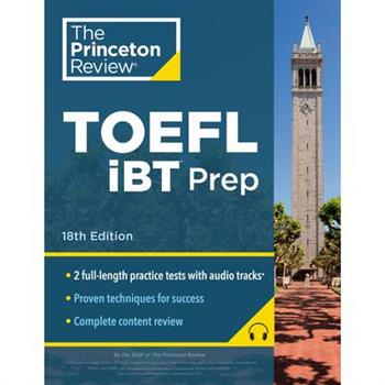 Princeton Review TOEFL IBT Prep with Audio/Listening Tracks- 18th Edition