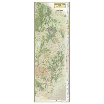 National Geographic: Continental Divide Trail Wall Map - Laminated (18 X 48 Inches)