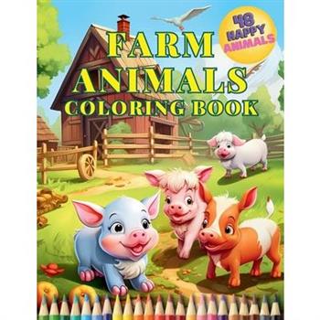 Farm Animals Coloring Book
