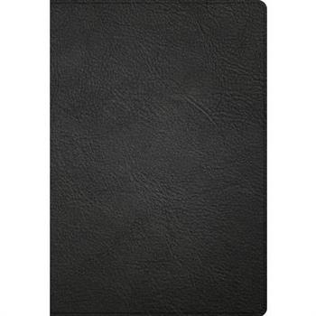 NASB Super Giant Print Reference Bible, Black Genuine Leather