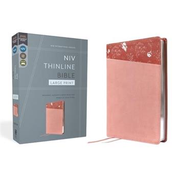 Niv, Thinline Bible, Large Print, Leathersoft, Pink, Red Letter, Comfort Print