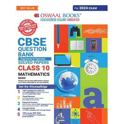 Oswaal CBSE Class 10 Mathematics Basic Question Bank 2023-24 Book
