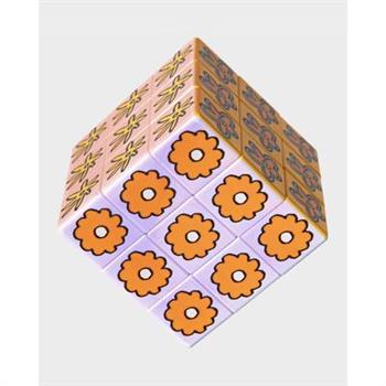 Art Cube - Flower Pop Puzzle Game Cube with Artistic Patterns