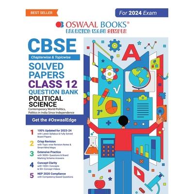 Oswaal CBSE Chapterwise & Topicwise Question Bank Class 12 Political Science Book (For 2023-24 Exam)
