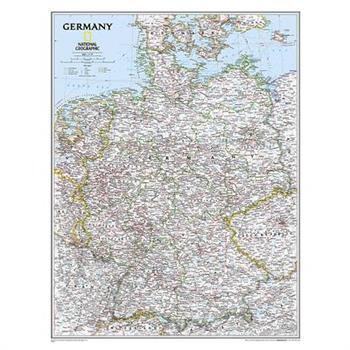 National Geographic: Germany Classic Wall Map (23.5 X 30.25 Inches)