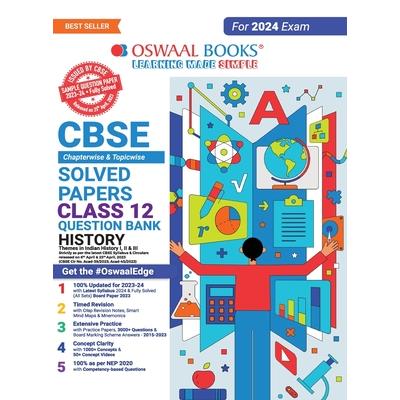 Oswaal CBSE Chapterwise Solved Papers 2023-2014 History Class 12th (2024 Exam)