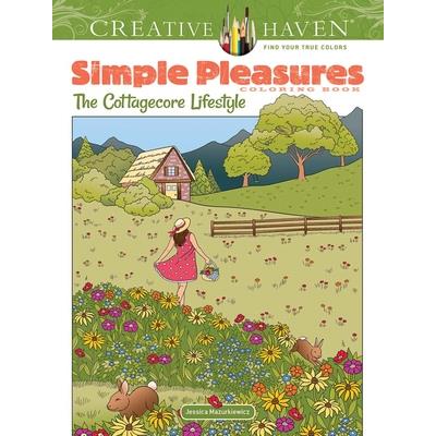 Creative Haven Simple Pleasures Coloring Book: The Cottagecore Lifestyle