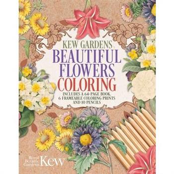 Kew Gardens Beautiful Flowers Coloring Kit