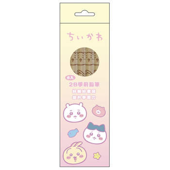 吉伊卡哇 學前鉛筆6入(2B)