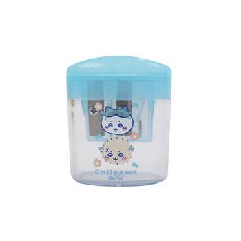 吉伊卡哇 橢圓雙孔削筆器-藍