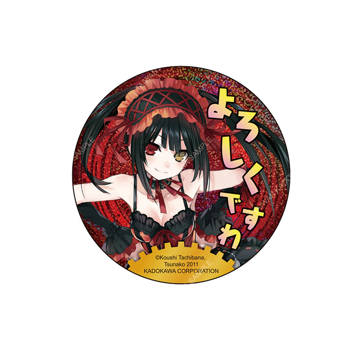 DATE A LIVE 約會大作戰(原作) 雷射貼圖風胸章 A